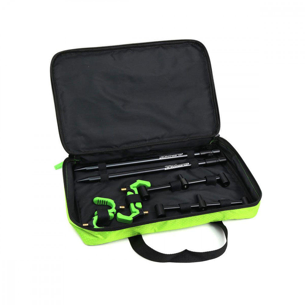 TJR Tackle Set Di 2 Bobine Portacanne Per Pesca Alla Carpa – Indicatori Di Morso Con Catenella E Portacanne In Schiuma